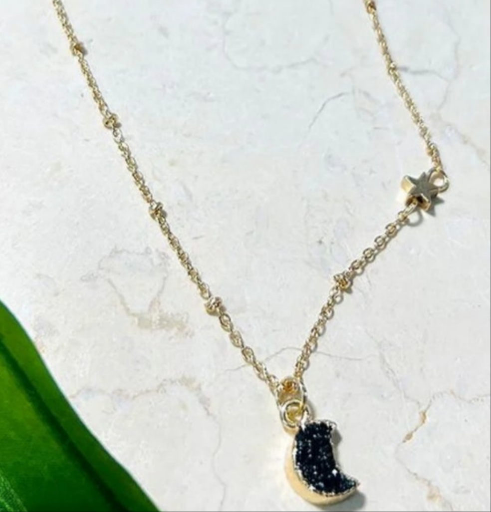 TALKING TO THE MOON QUARTZ NECKLACE