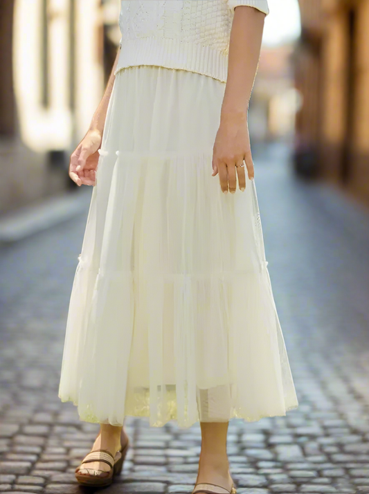 Boho Vibes Tulle Skirt