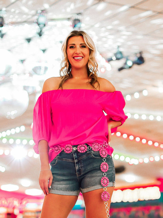 SPARKS FLY PUFF SLEEVE TOP