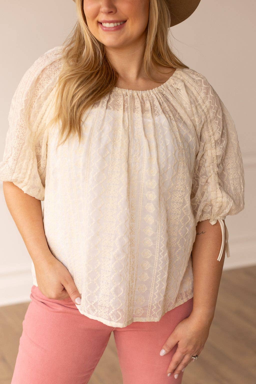 PRARIE PEASANT BLOUSE with BELT