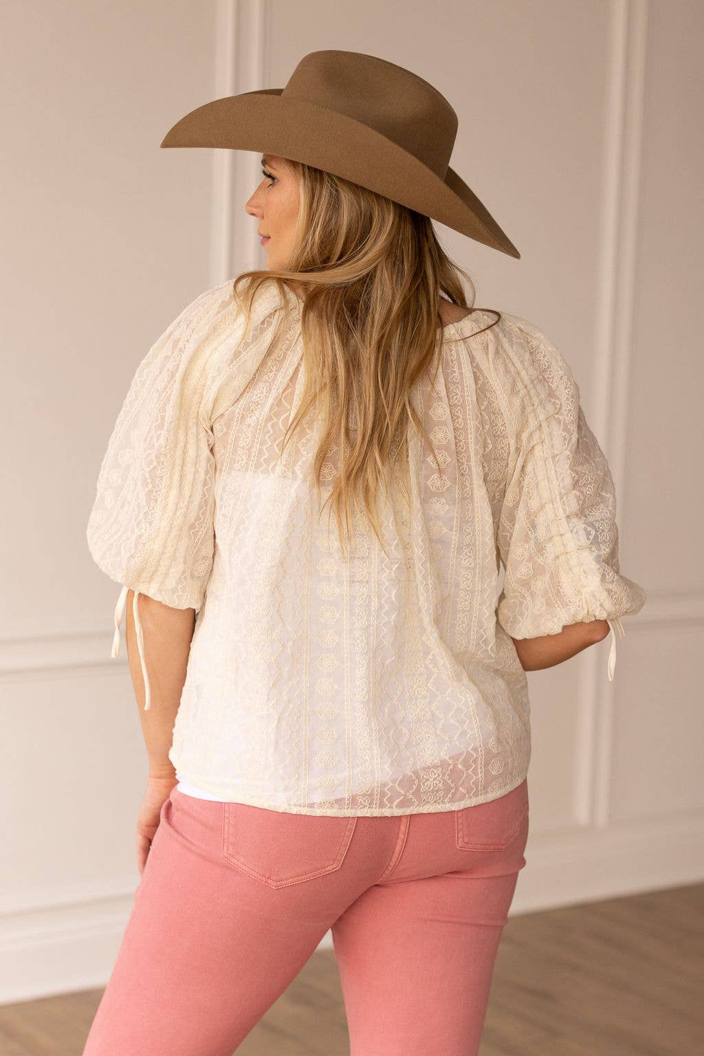 PRARIE PEASANT BLOUSE with BELT
