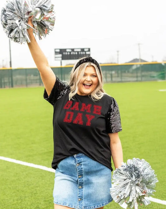GAME DAY SEQUIN T