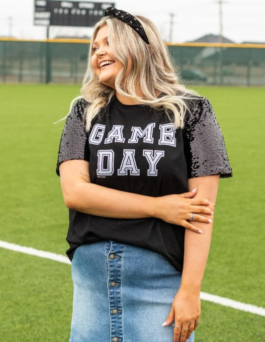GAME DAY SEQUIN T