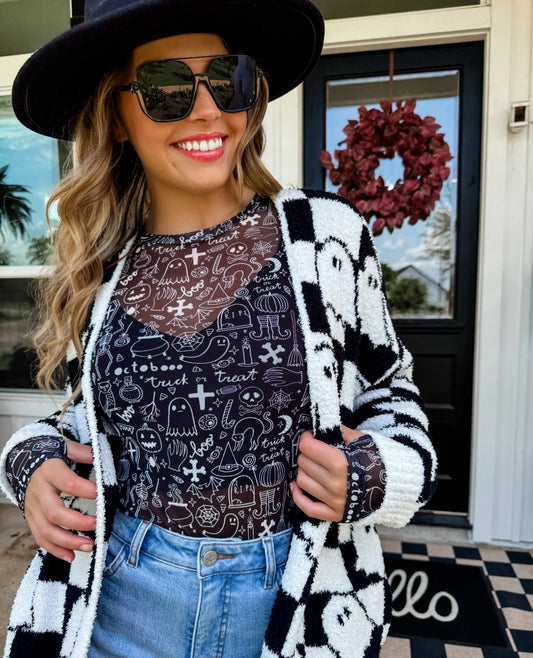 SPOOKTOBER MESH TOP